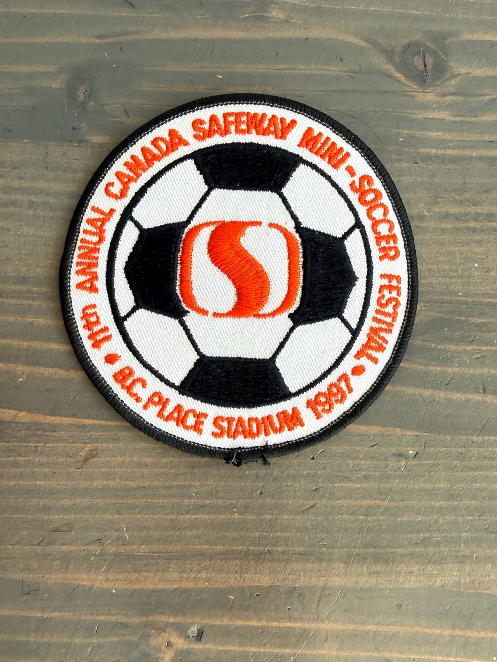 Vintage Safeway Canada mini soccer patch
BC Place Stadium